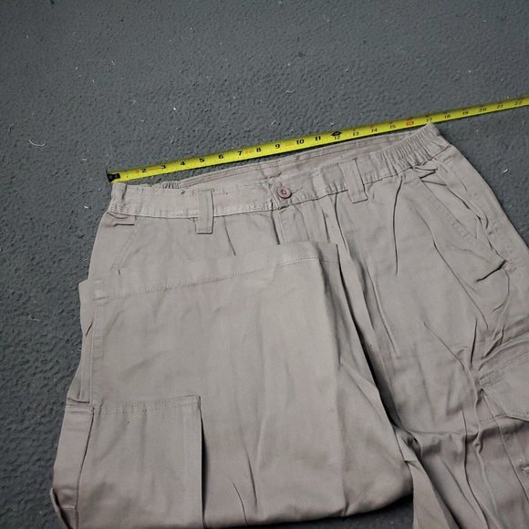 King Size Shorts Mens Size 36 Big & Tall Cargo Khaki Gray - Picture 5 of 7